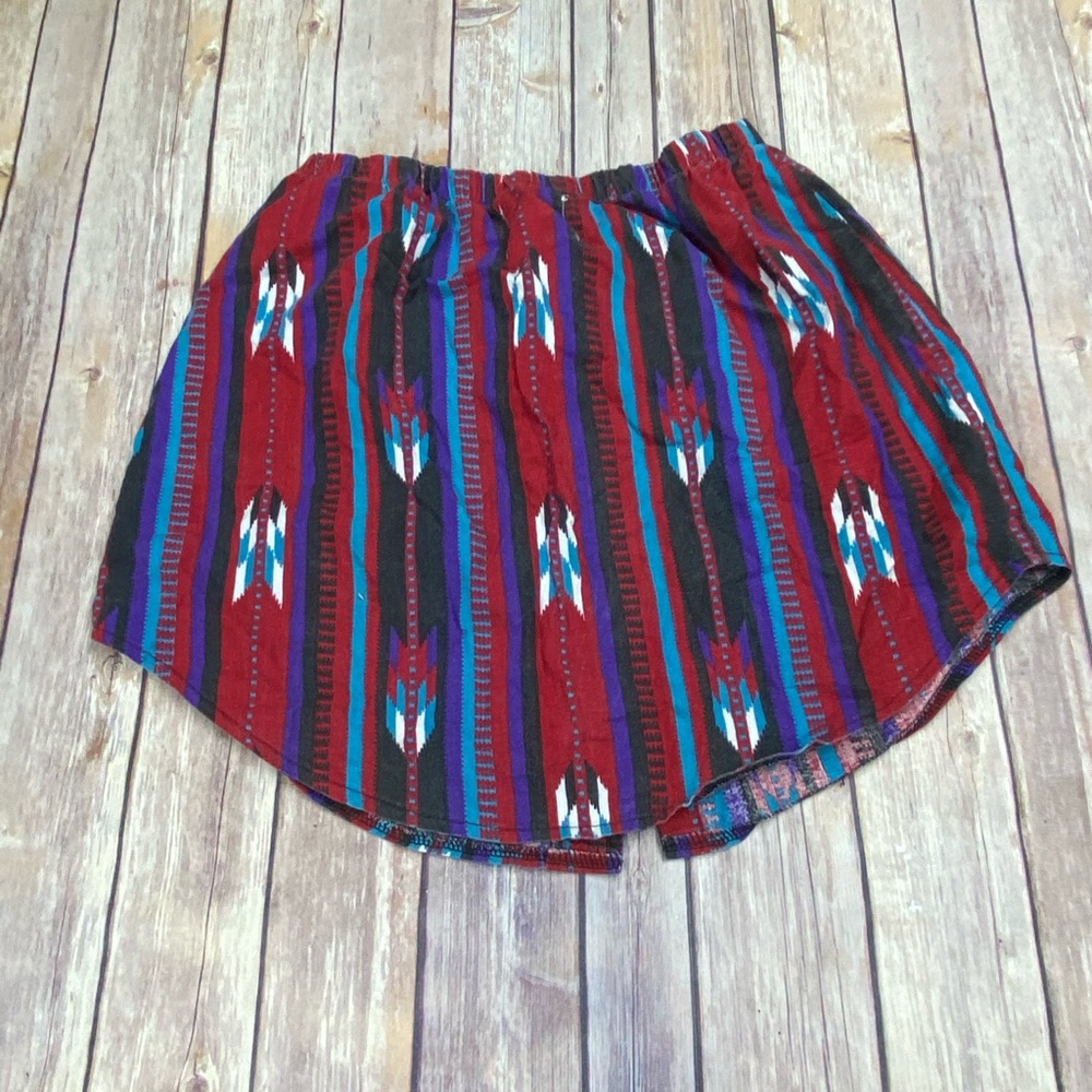 Furst Of A Kind Aztec Print Button Down Skirt - image 3